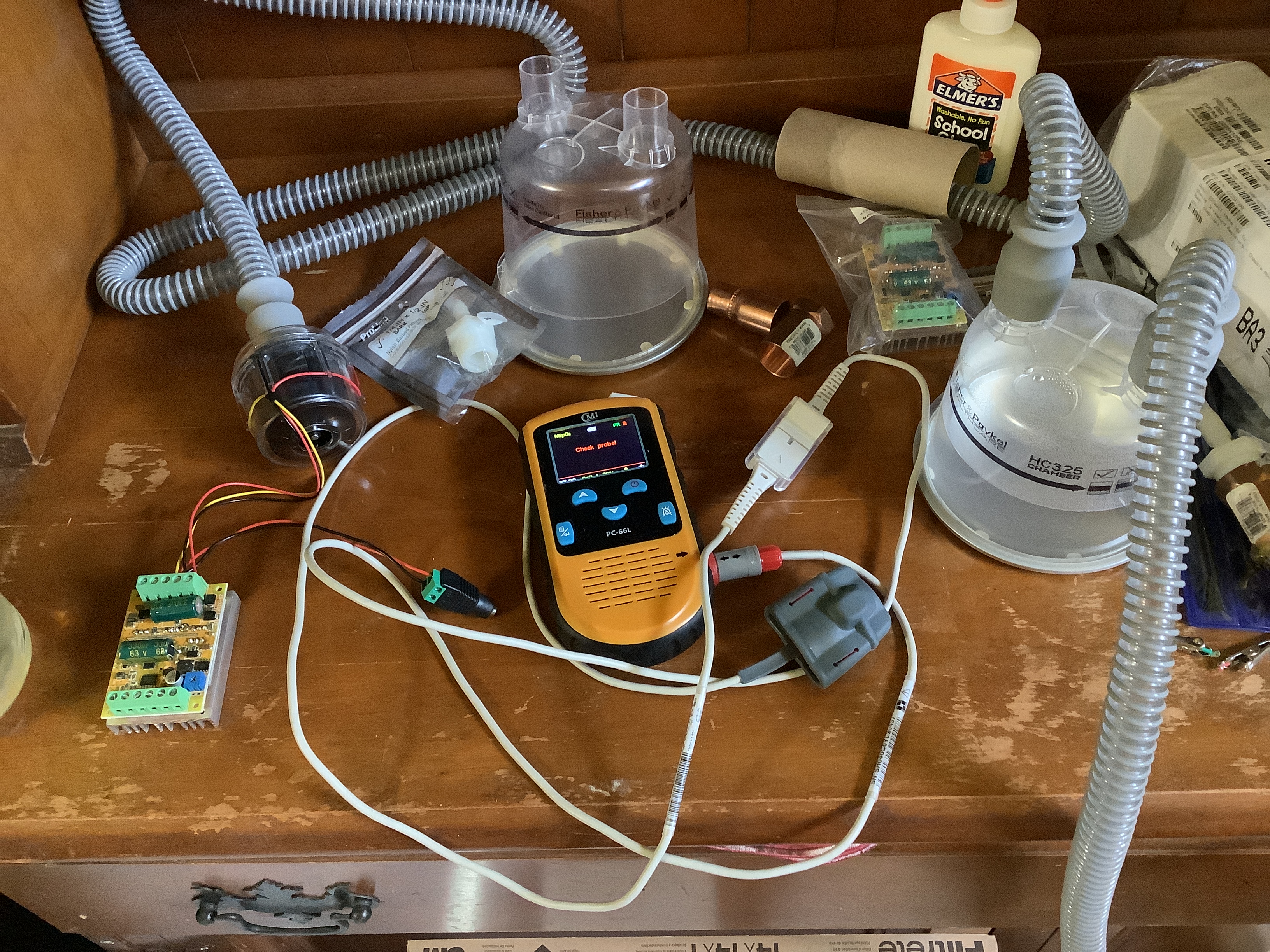 Oximeter I use to make sure my CPAP is working